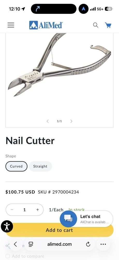 Piranha Curved Nail Cutter 5 3/4