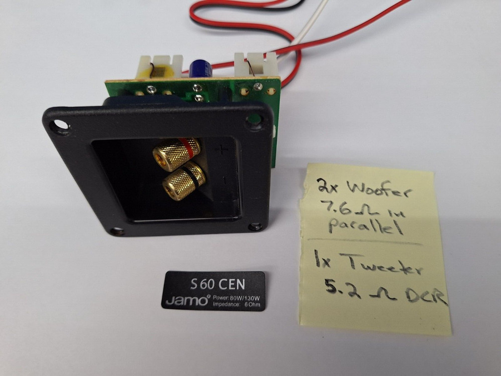 Jamo S60 CEN speaker Crossover