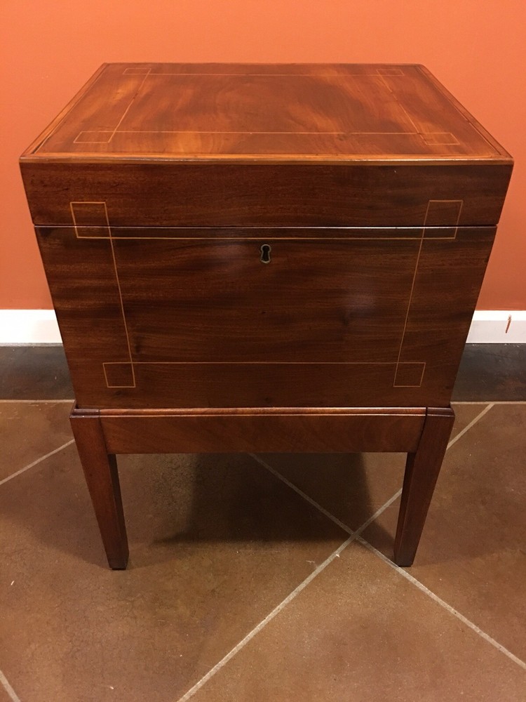 Antique Cellarette 19th C Mahogany