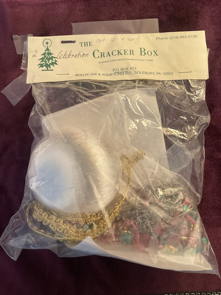 Cracker Box Ornament Kit Golden Oldie  "Celebration"