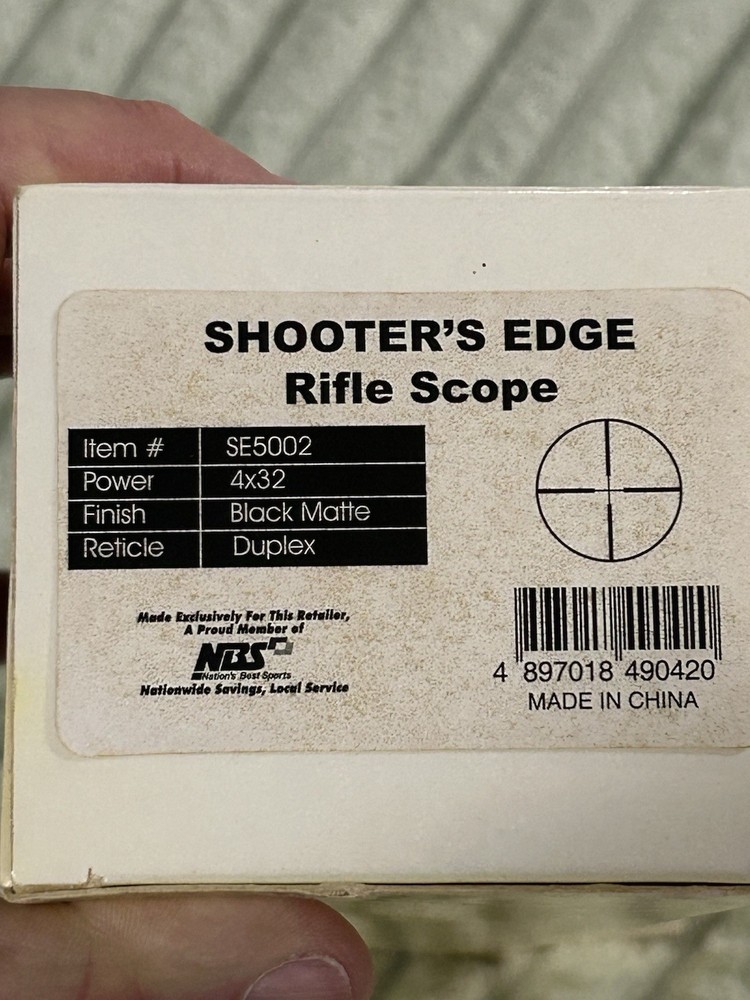 Shooters Edge Rifle Scope SE5002 4x32