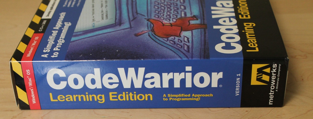 CODE WARRIOR Ver1 Learning Edition C/C++ / JAVA In Original Big Box for PC & MAC
