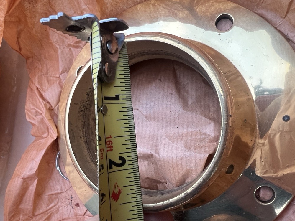 2 5" Floor Flange Solid Brass Fits 2" Tubing Bracket |