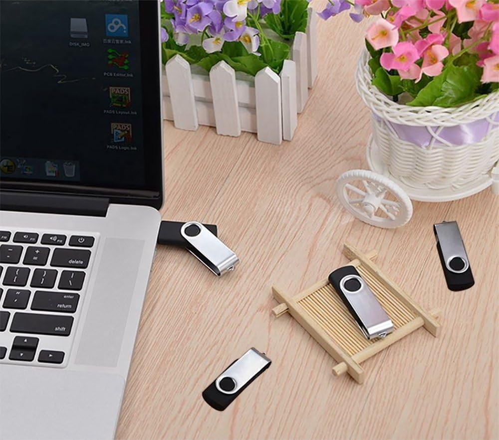 Compact 10 Pack 1GB Black USB Drives - Gift-Ready & Portable Storage Solutions