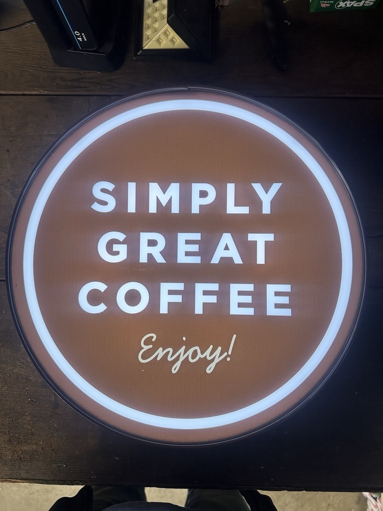 Lighted coffee Sign