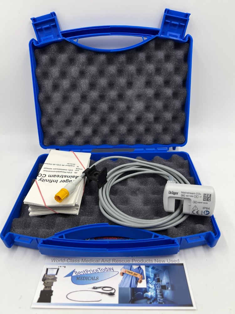 Draeger Infinity Mainstream CO2 Cable Cases Analyser Module Sensor Reusable VAT