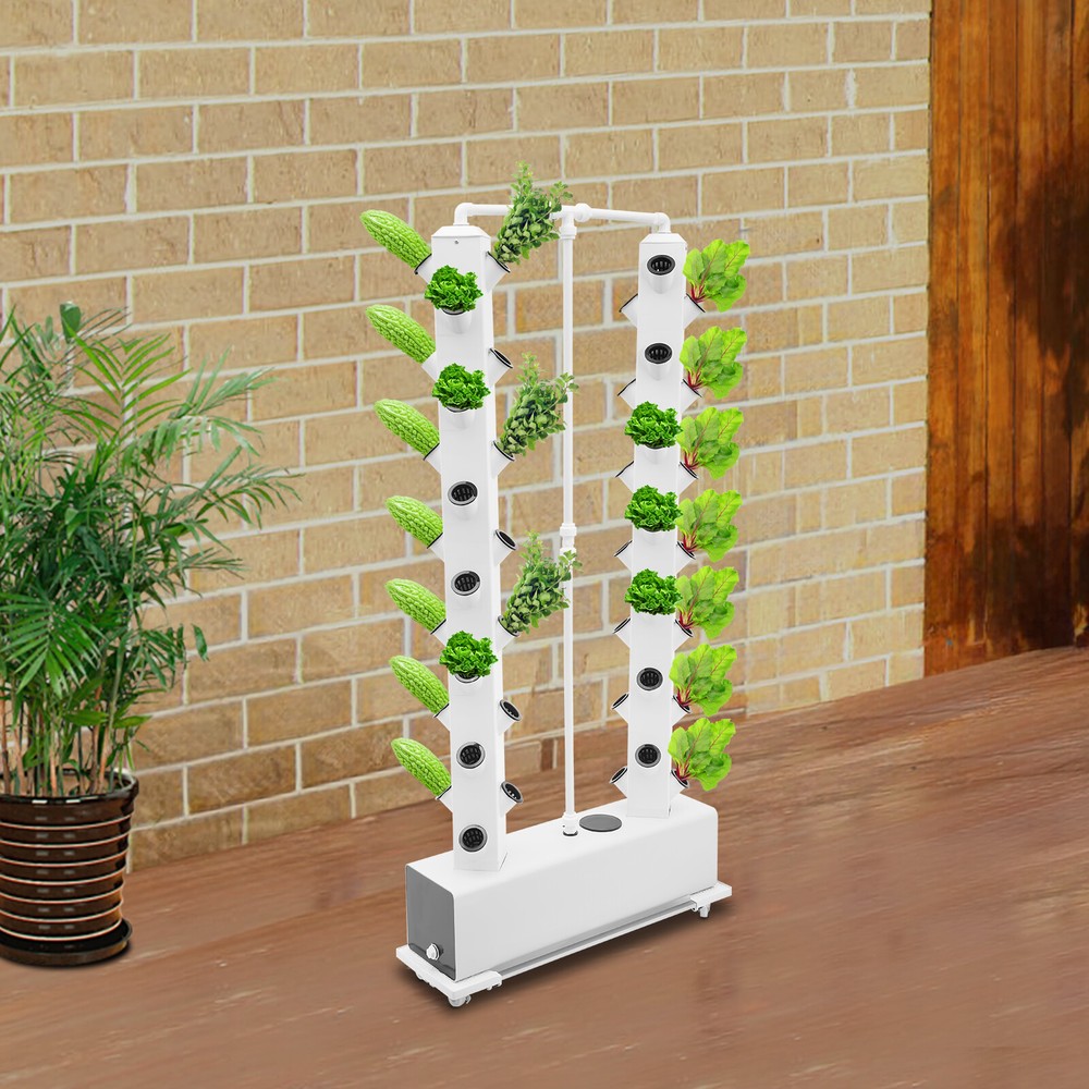 Indoor Vertical Planter Germination Kit Hydroponics Vertical Growing Kit 56 Hole
