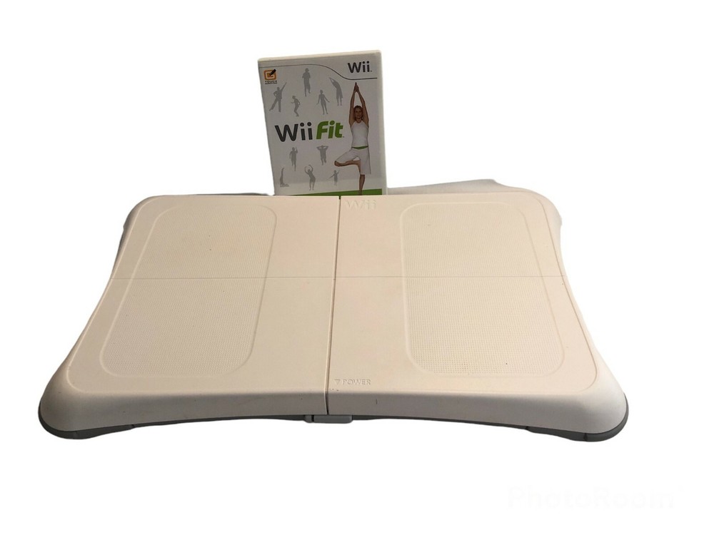 Wii fit board with Wii fit game
