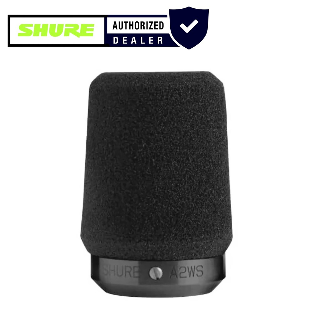 Shure A2WS-BLK Locking Microphone Windscreen SM57 545 Series (black)