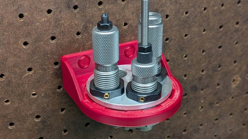 Lee 4 Hole Turret Reloading Holder for Pegboard or Wall Mounted