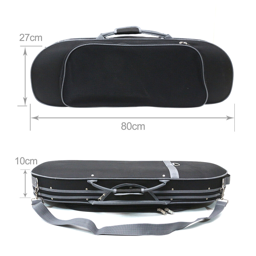 4/4Full Size Violin Case with Built-in Hygrometer and Basic Hardshell Protection