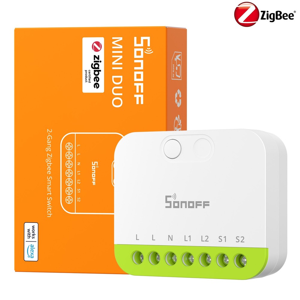 SONOFF MINI DUO Dual-Load Zigbee Smart Switch Extreme Module Intelligent Control