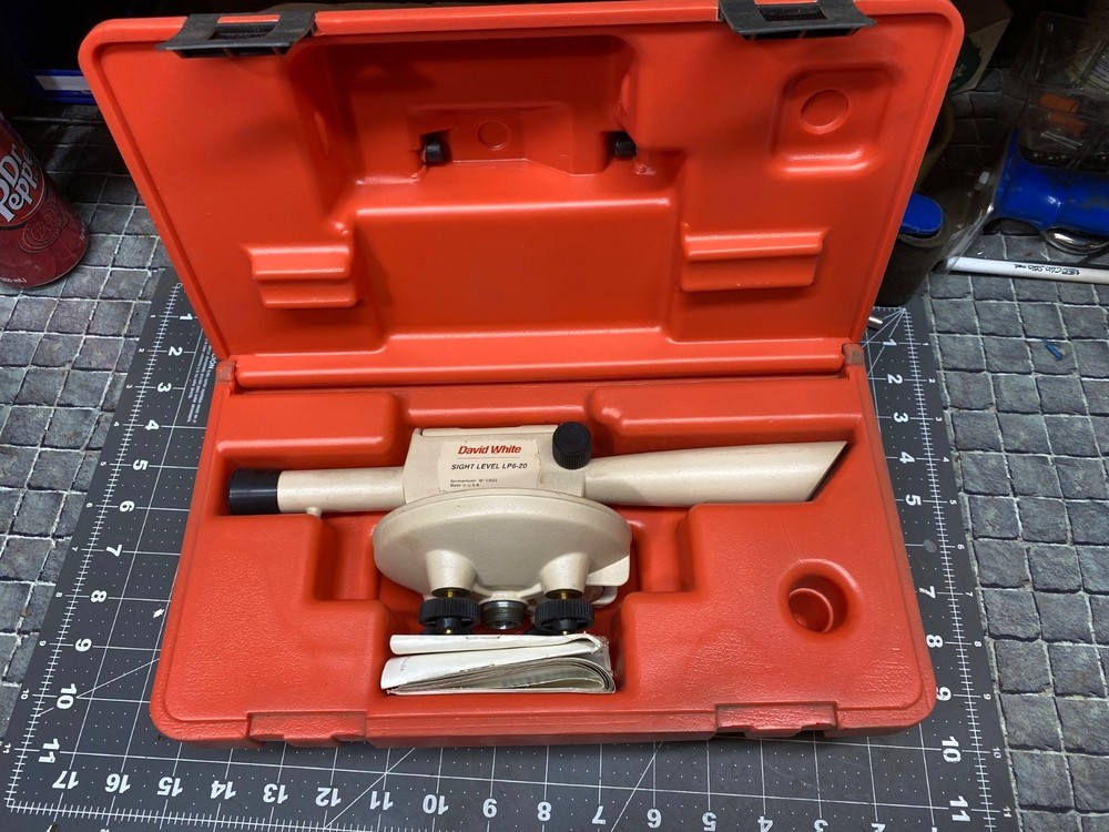DAVID WHITE Sight Level #LP6-20 w/case + Instructions