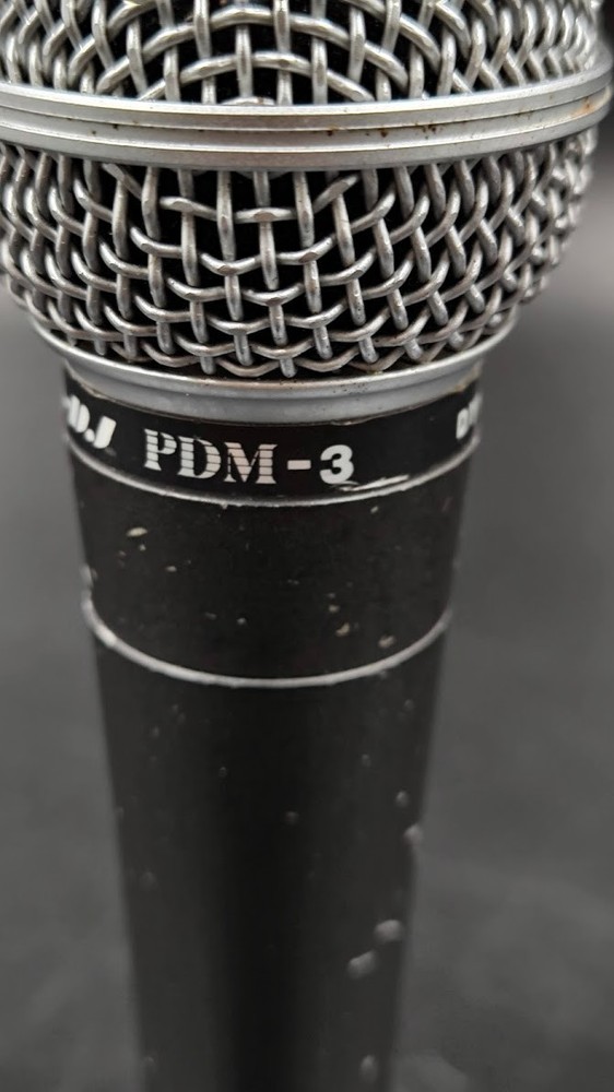 PRO-DJ PDM-3 Dynamic Microphone Used Working Black