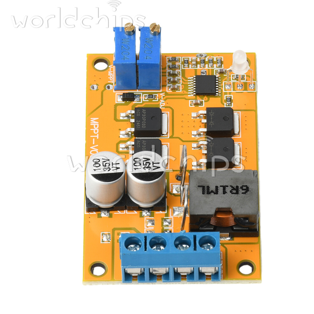 DC8-28V 5A 100W MPPT Solar Charging Panel Regulator Controller 9V 12V 24V Switch