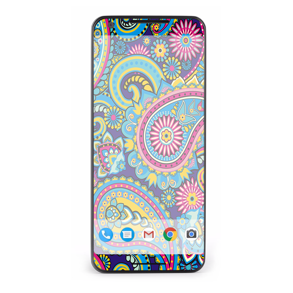 Google Pixel 2 Skins Decal Wrap Colorful Paisley Mix
