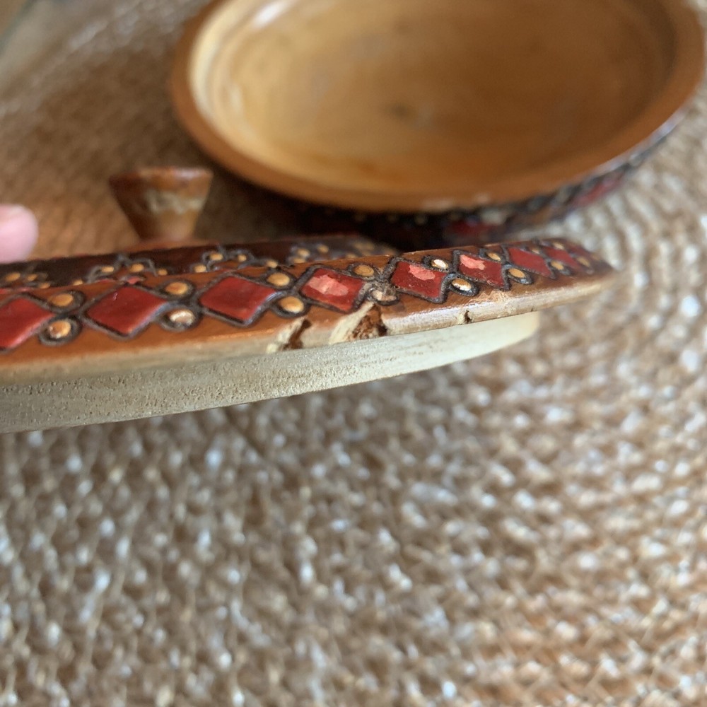 Vintage Wood Round Box