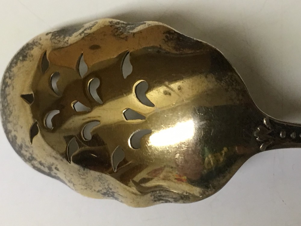 Antique Pierced Gorham Sterling Spoon, 1901