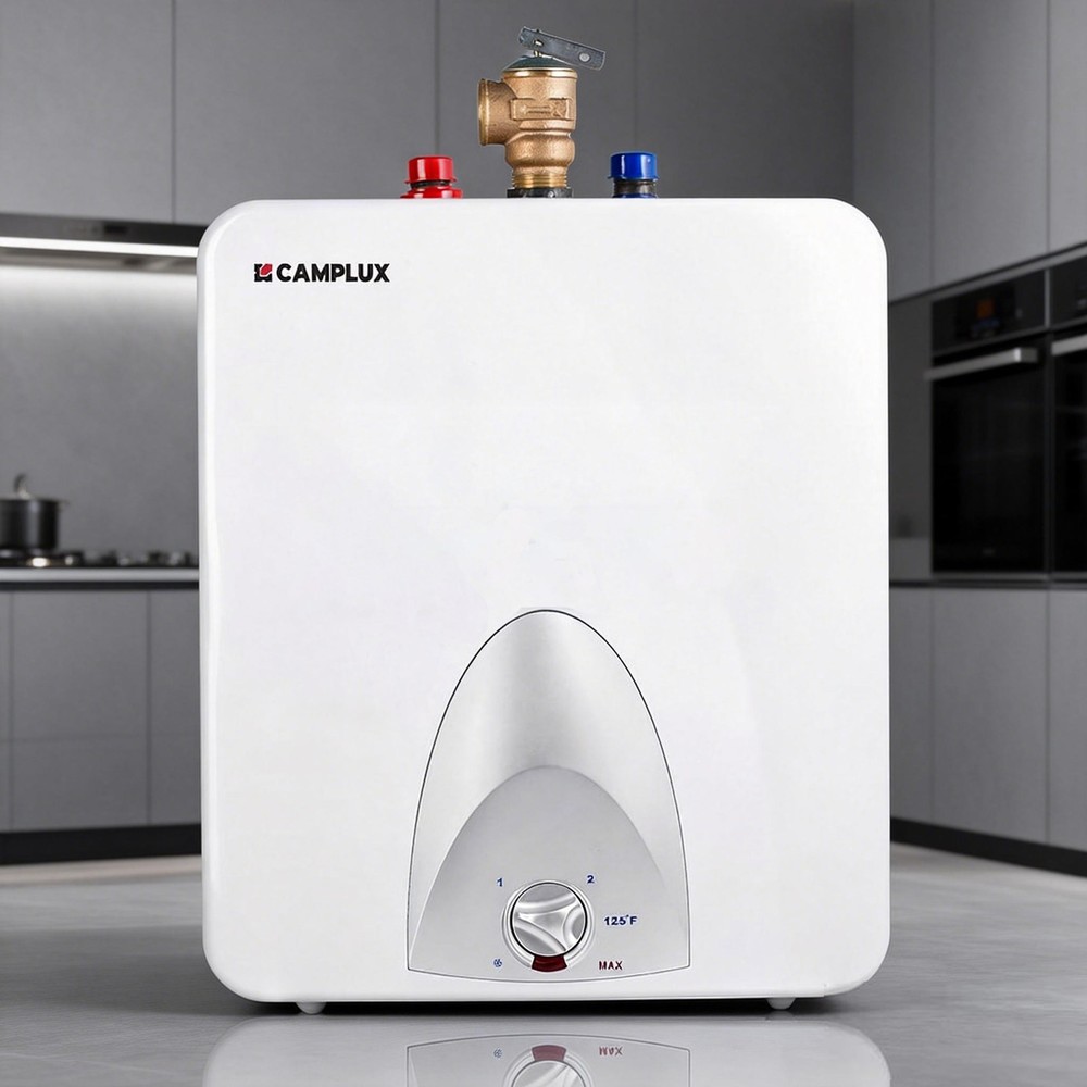 Camplux 4/6 Gallon Electric Mini-Tank Water Heater Compact Kitchen Under Sink RV