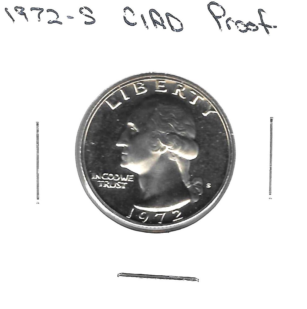 1972 S Washington Quarter Clad Proof
