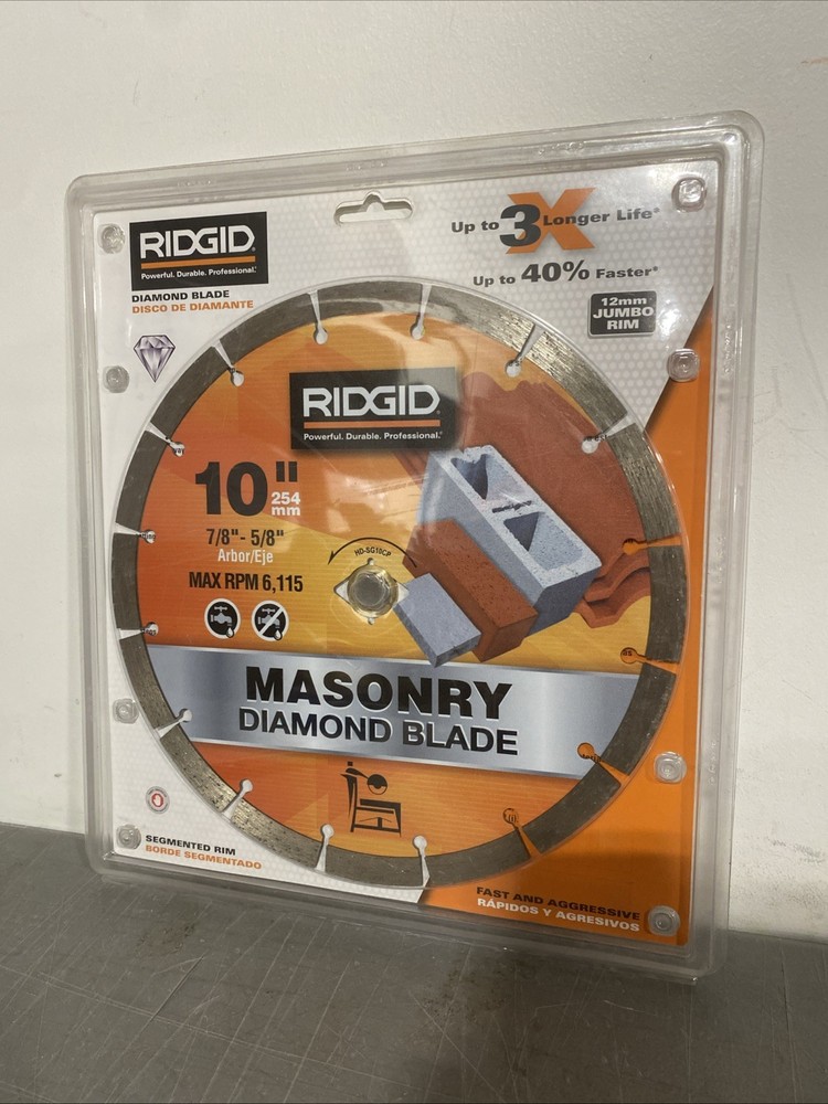 RIDGID 10 in. Segmented Diamond Blade