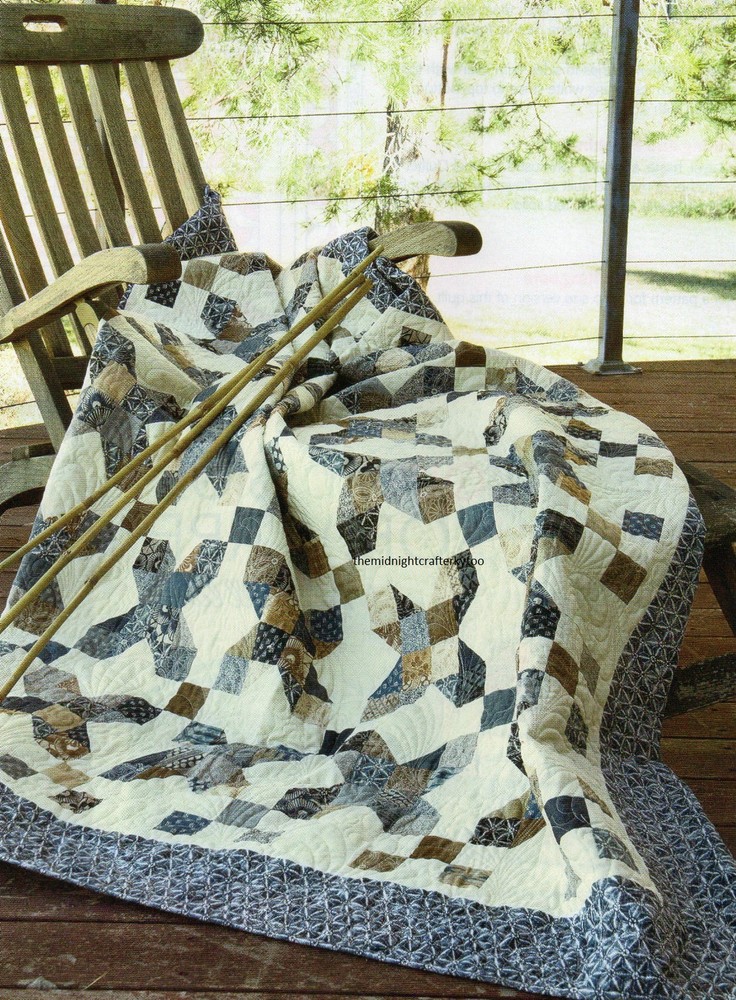 Kasuri Pathways Quilt Pattern Pieced GR