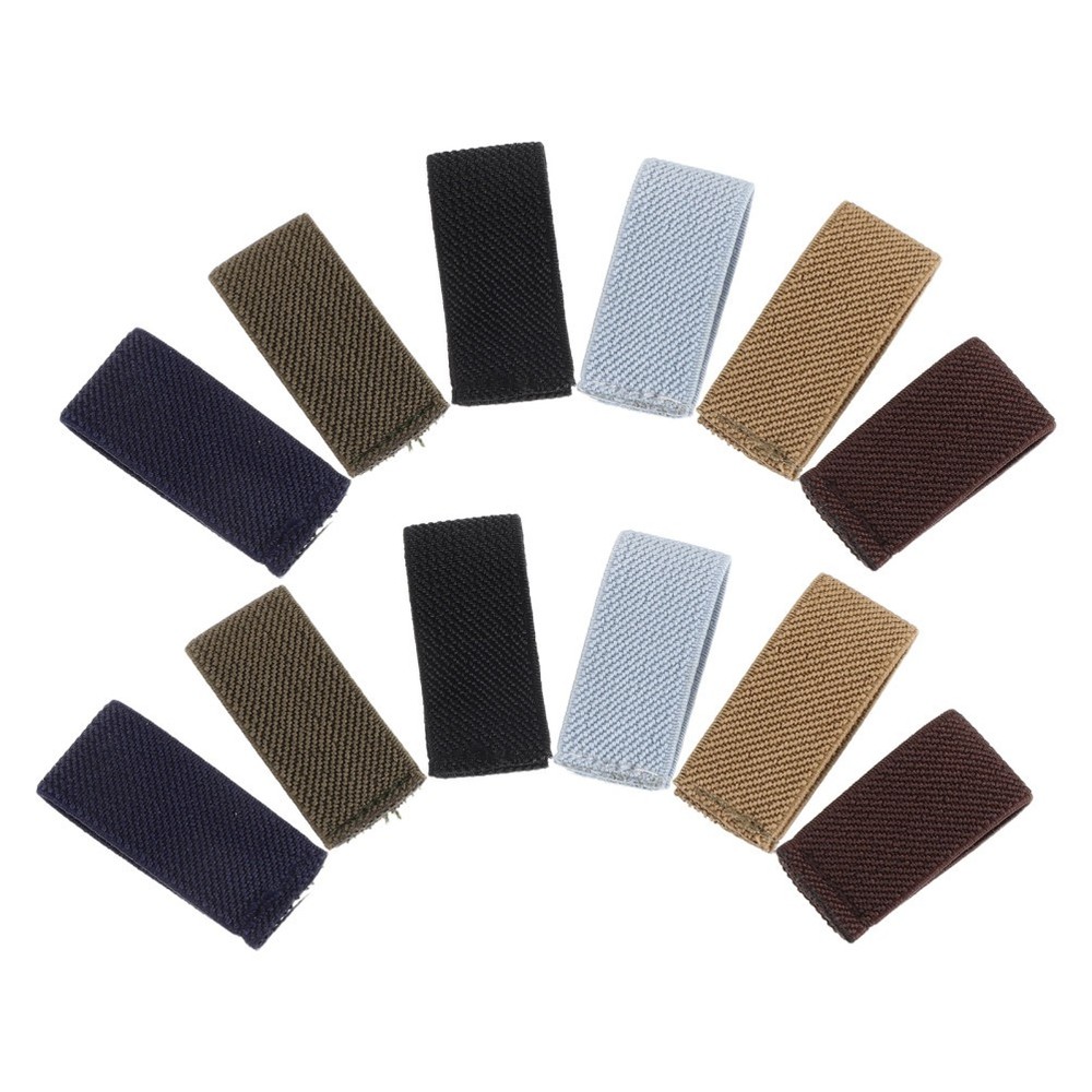 12 Pcs Belt Loop Retainer Elastic Keepers for Duty Backpack Straps Holder