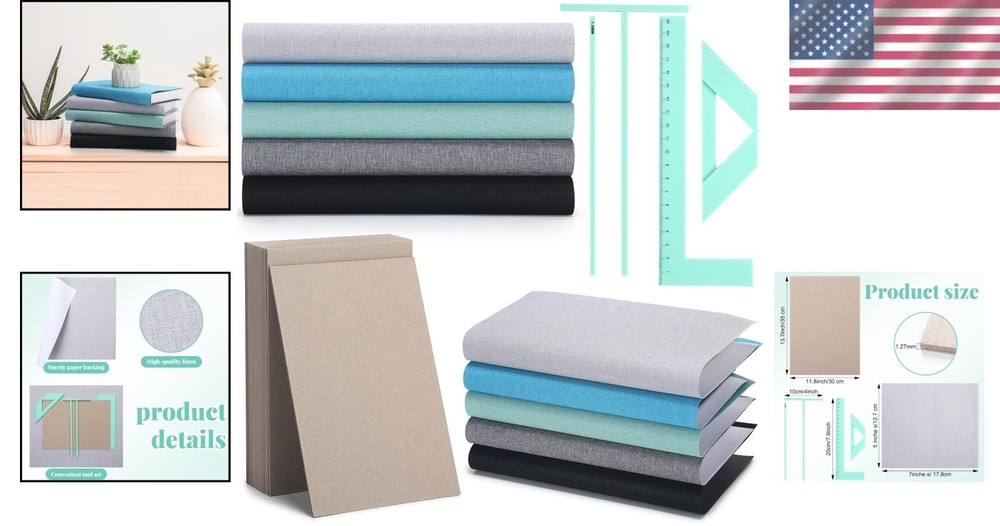 Complete Book Binding Kit: 34 Pcs Supplies**