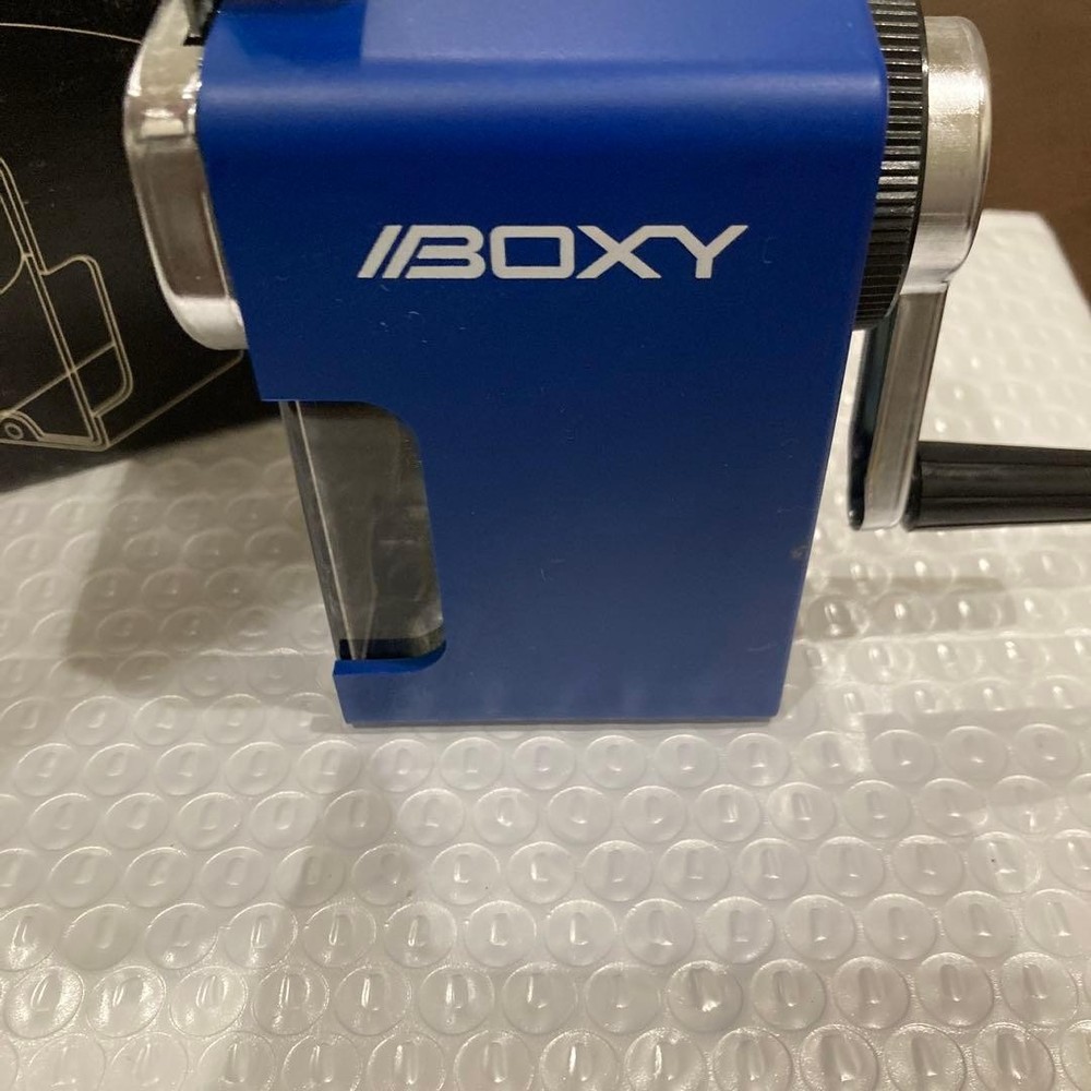 BOXY blue pencil sharpener Mitsubishi #5ff33d