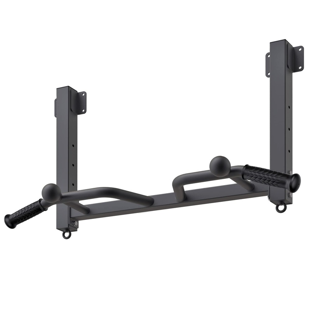 Heavy Duty Joist Mounted Pull Up Bar with Multi-Angle Grip & Accessories