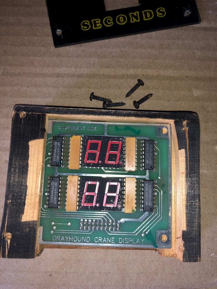 GRAYHOUND CRANE DISPLAY PCB ARCADE