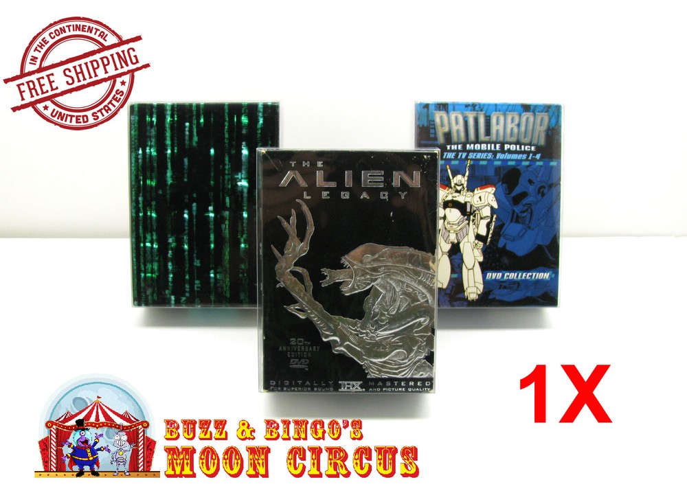 1x DVD OVERSIZED BOX SET (SIZE DVO G) - CLEAR PLASTIC PROTECTIVE BOX PROTECTOR