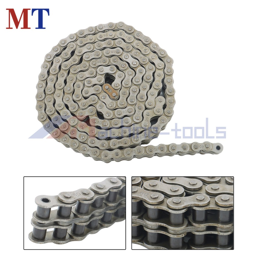 #60-2 Roller Chain Double Strand 10 Feet plus Connecting Master Link#60-2 Roller