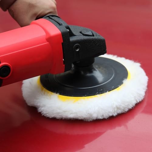 ??????? 4 Pcs 5" Wool Polishing Pads, Soft Felt Buffing Wheels