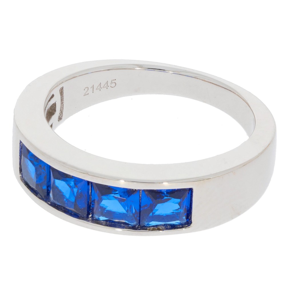 Sterling Silver Semi Mount Ring Setting Princess SQ 4X4mm
