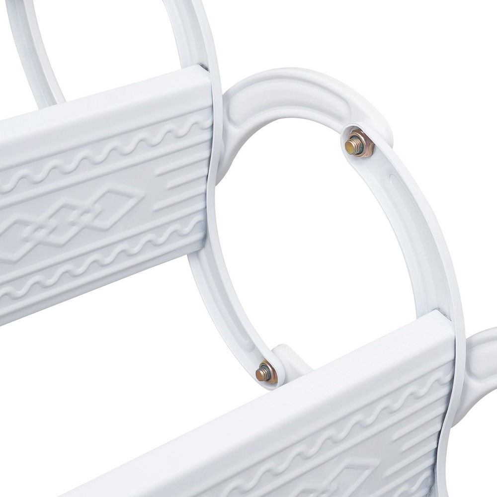 NEW Wall Mounted Attic Ladder Pull Down Telescoping Step Ladder 5 Steps Ladder