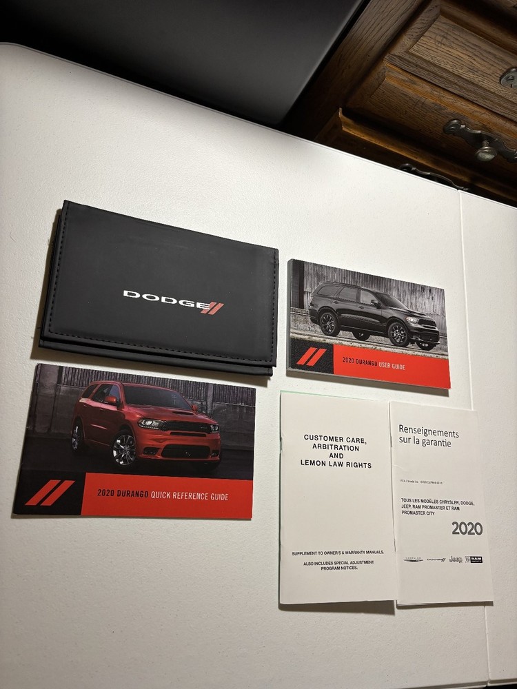 2020 Dodge Durango User's Guide OEM Set