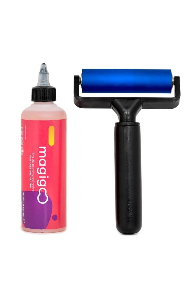Magigoo - Glide Kit - 3D Printer Adhesive 250mL + Roller, Clear/Transparent