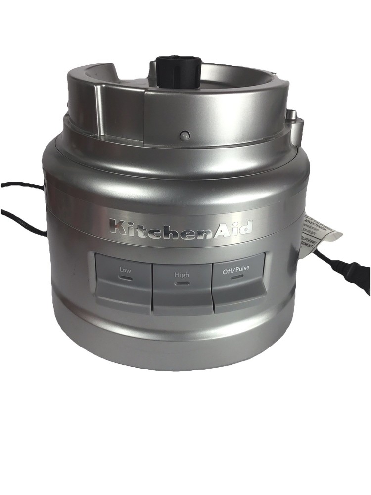 KitchenAid KFP0919CU 9C Food Processor - BASE ONLY - Silver - TESTED