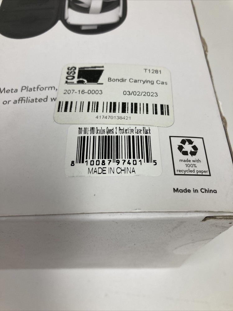 Used Bondir Meta Quest 2 Carry Case