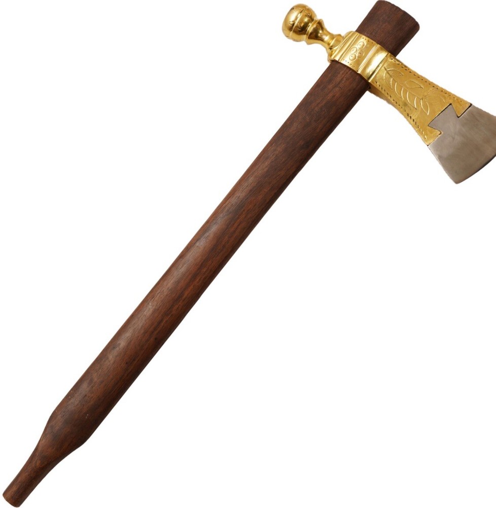 Decorative Brass Tomahawk Peace Pipe