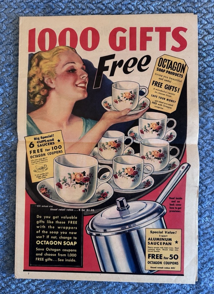 Octagon Soap Chips Premium Coupon Catalog - 1936