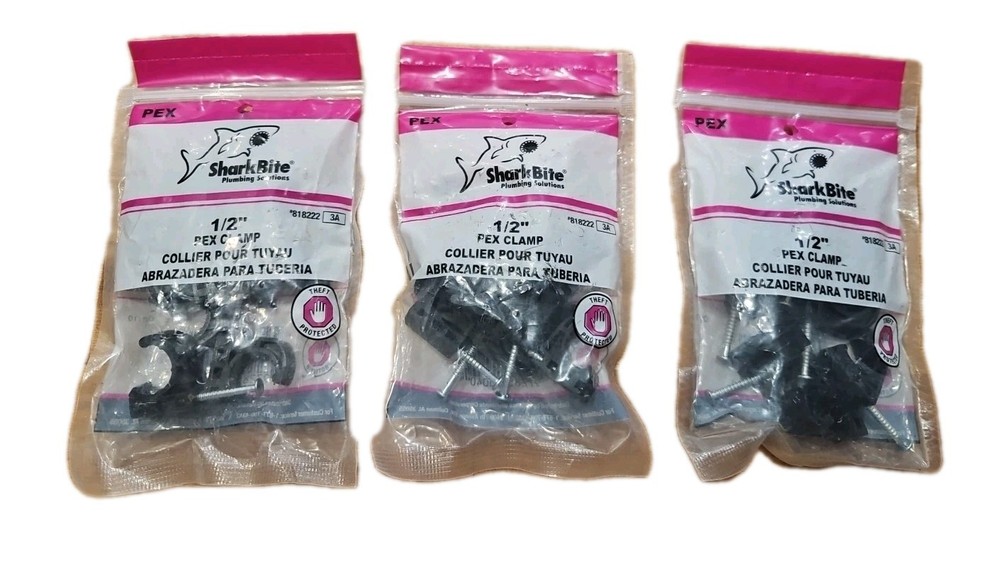 (3)Sharkbite Plumbing Solutions PEX Parts M42E