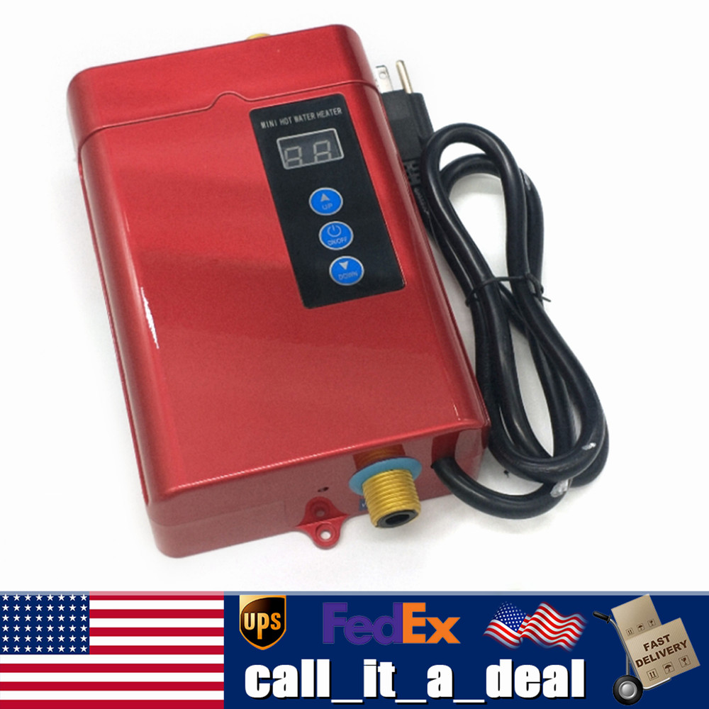 Tankless Water Heater Electric Whole House Instant Hot On Demand 3000W 110V NEW