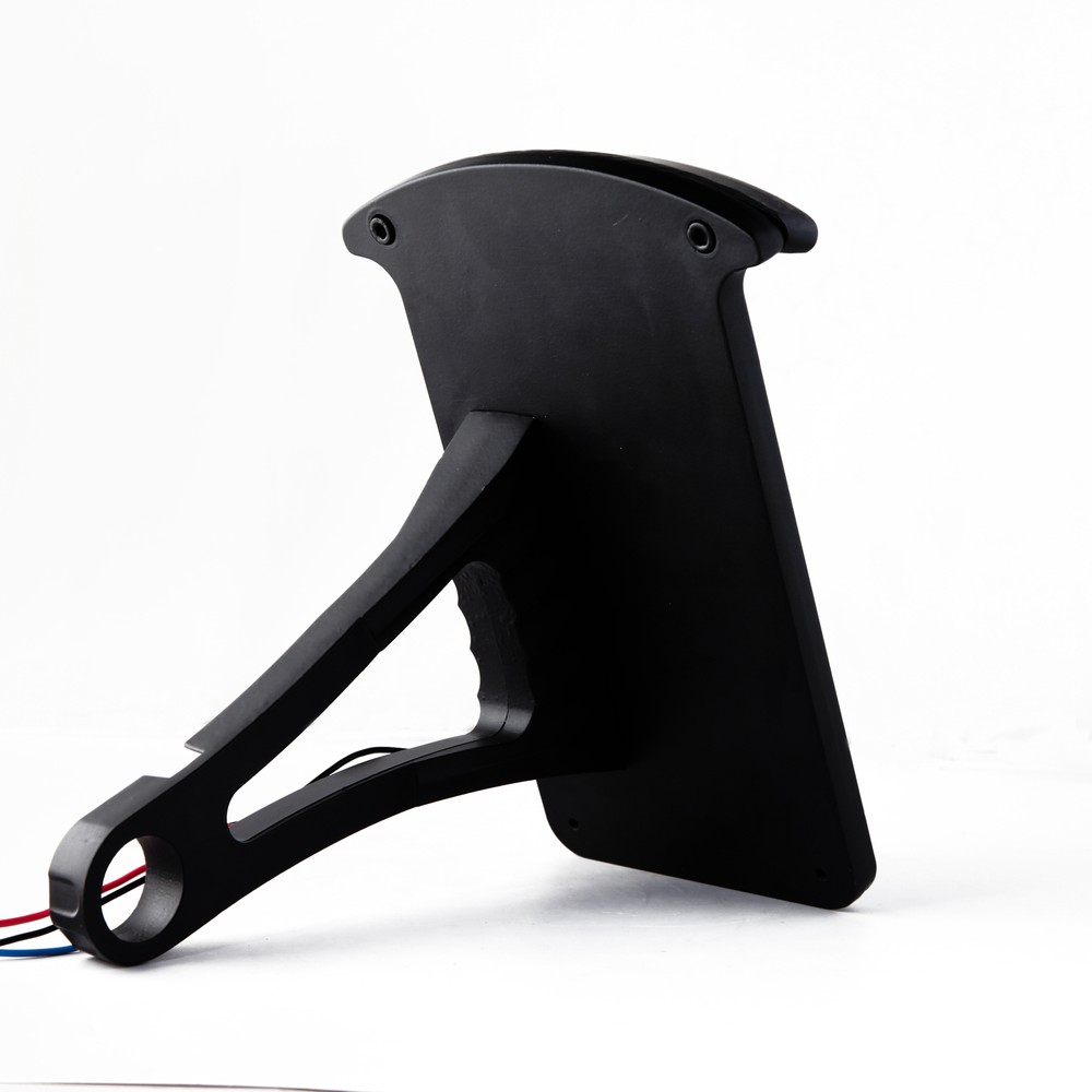 LED Vertical Axle Custom Relocation Side Mount License Plate Bracket Tail Light