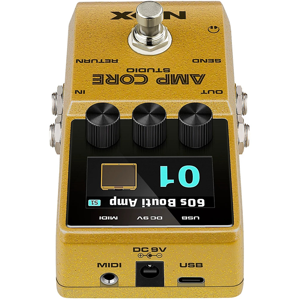 NUX Amp Core Studio Amp Modeling Pedal Gold