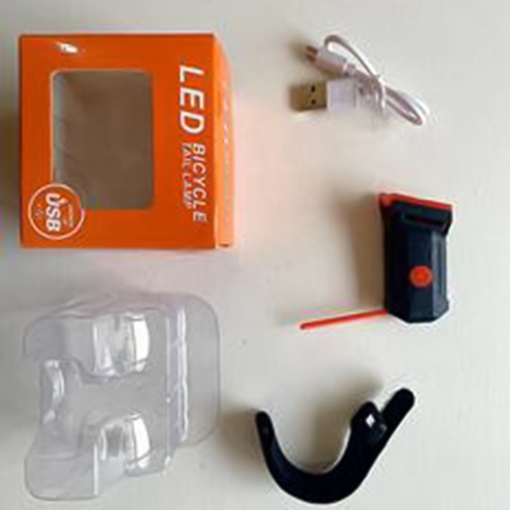 Bike Tail Light with Multiple Lighting Modes USB Rechargeable Photon Drop Light