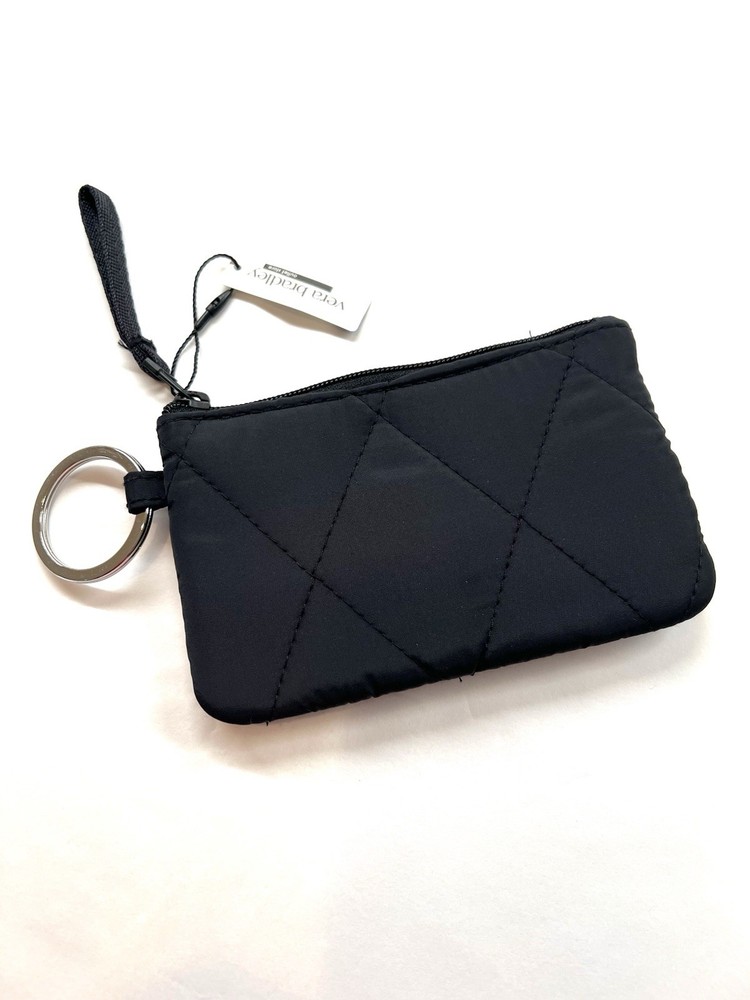 NWT Vera Bradley Zip ID Case solid black