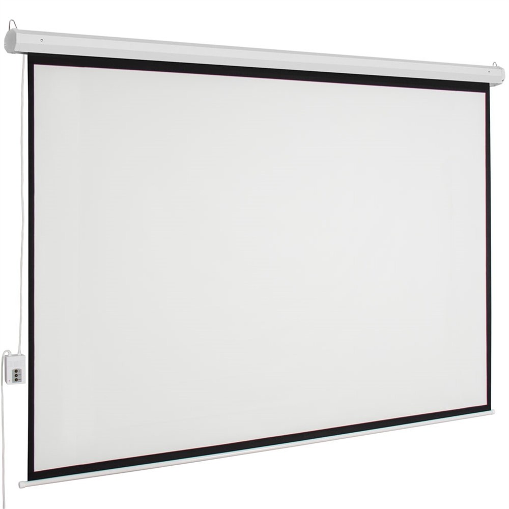 100'' Electric Motorized Projector Projection Screen Automatic Pull Down Home