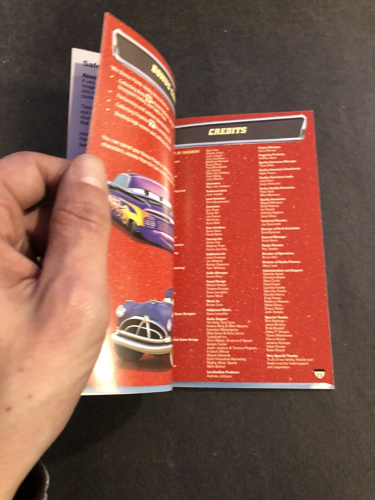 Cars Xbox Manual Only